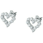 Morellato Romantični srebrni uhani v obliki srca Tesori SAIW130