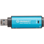 Kingston Ironkey USB ključ, 32 GB, USB 3.2 Gen 1, kovinski, strojna zaščita, moder (IKVP50/32GB)