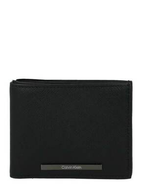 Calvin Klein Velika moška denarnica Modern Bar Bifold 5Cc W/Coin K50K511675 Črna