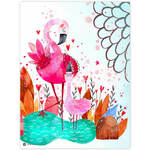 Stenska slika - Rožnati flamingi