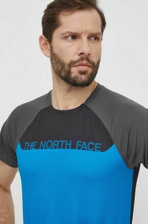 Športna kratka majica The North Face Trail Jammer NF0A87TYWIN1 - modra. Športna kratka majica iz kolekcije The North Face. Model izdelan iz hitrosušečega materiala.