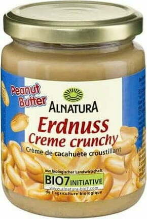 Alnatura Bio arašidova krema s koščki arašidov - 250 g