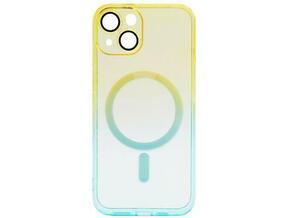 Chameleon Apple iPhone 13 - Gumiran magnetni ovitek (TPU Magnetic) - ombre rumen-mint