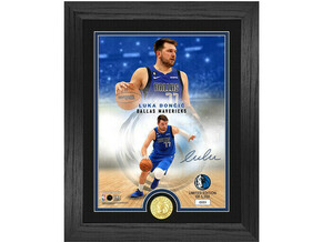 Luka Dončić Dallas Mavericks Legends Bronze Coin Photo Mint bronasti kovanec in fotografija v okvirju