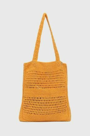 Torba za plažo Rip Curl oranžna barva - oranžna. Velika torba za plažo iz kolekcije Rip Curl. Model brez zapenjanja