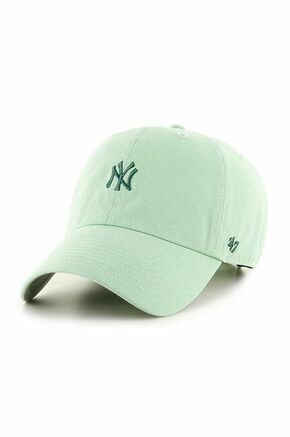 47brand kapa New York Yankees - zelena. Baseball kapa iz kolekcije 47brand. Model izdelan iz gladek material z vložki.