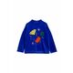 Otroški pulover Mini Rodini mornarsko modra barva - mornarsko modra. Otroški pulover iz kolekcije Mini Rodini. Model izdelan iz pletenine s potiskom.