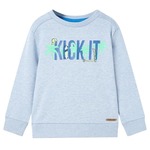 vidaXL Otroški pulover nežno modra melange 116
