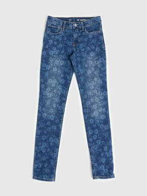 Gap Otroške Jeans hlače skinny floral Washwell 16