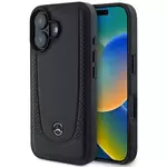 Ovitek Mercedes MEHCP16SARMBK iPhone 16 6.1" black hardcase Leather Urban (MEHCP16SARMBK)