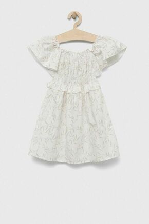 Otroška bombažna obleka Birba&amp;Trybeyond bela barva - bela. Otroški Casual obleka iz kolekcije Birba&amp;Trybeyond. Model izdelan iz vzorčaste tkanine. Lahkoten in prijeten material