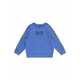 Otroški pulover EA7 Emporio Armani - modra. Otroški pulover iz kolekcije EA7 Emporio Armani, izdelan iz udobne, rahlo elastične tkanine. Model z mehko oblazinjeno sredino zagotavlja mehkobo in dodatno toploto.