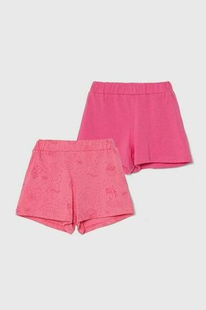 Kratke hlače za dojenčka zippy 2-pack roza barva - roza. Kratke hlače za dojenčka iz kolekcije zippy. Model izdelan iz udobne pletenine.