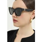 Sončna očala Burberry ženska, črna barva, 0BE4420U - črna. Sončna očala iz kolekcije Burberry. Model z enobarvnimi stekli in okvirji iz plastike. Ima filter UV 400.