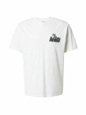 Bombažna kratka majica Levi's bela barva - bela. Ohlapna kratka majica iz kolekcije Levi's