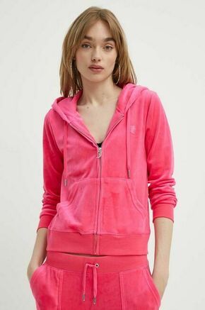 Velur pulover Juicy Couture roza barva