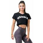 Nebbia Loose Fit Sporty Crop Top Black XS Fitnes majica