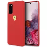 Ovitek Ferrari Hardcase S20 G980 Red Silicone (FESSIHCS62RE)