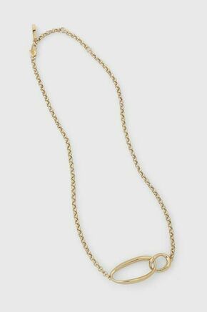 Calvin Klein Očarljiva pozlačena kiparska ogrlica 35000354