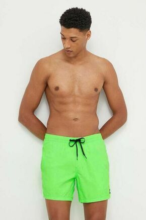 Kopalne kratke hlače Quiksilver zelena barva - zelena. Kopalne kratke hlače iz kolekcije Quiksilver