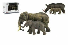 Teddies Živali safari ZOO 14cm plastični komplet 2 kosa 2 vrsti