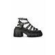Usnjeni sandali Altercore žensko, črna barva - črna. Sandali iz kolekcije Altercore. Model izdelan iz naravnega usnja.
