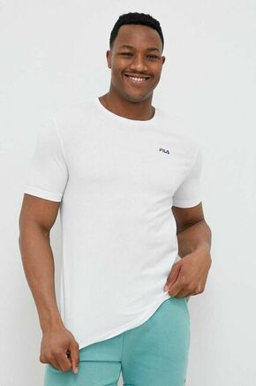 Bombažna kratka majica Fila 2-pack siva barva - siva. Kratka majica iz kolekcije Fila. Model izdelan iz enobarvne pletenine.