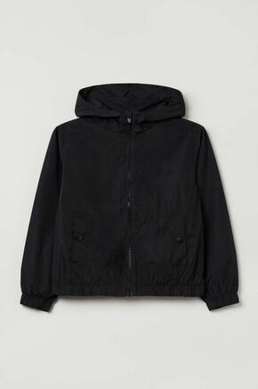 Otroška jakna OVS črna barva - črna. Otroški jakna iz kolekcije OVS. Nepodložen model