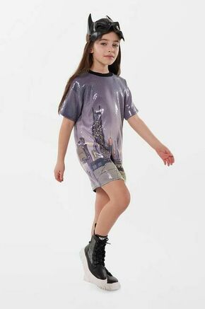 Otroška obleka Dkny x DC Comics - pisana. Otroška obleka iz kolekcije Dkny. Raven model