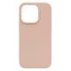 Silikonski ovitek (liquid silicone) za Apple iPhone 14 Pro, Soft, Pink Sand