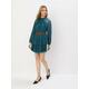 Obleka mini s pasom zelena AW 2025