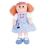 Bigjigs Toys Látková bábika Louise 38 cm