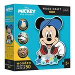 Trefl Wood Craft Junior sestavljanka V svetu Micke Mouse 50 kosov