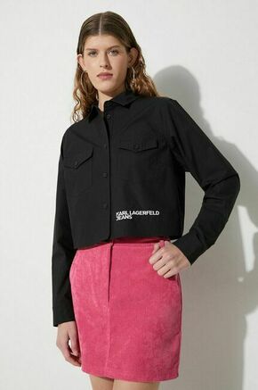 Bombažna srajca Karl Lagerfeld Jeans ženska