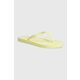 Japonke Calvin Klein FLIP FLOP DEBOSS LOGO MET ženske, rumena barva, HW0HW02043 - rumena. Japonke iz kolekcije Calvin Klein. Model je izdelan iz sintetičnega materiala. Idealno za bazen, plažo ali sprehode.