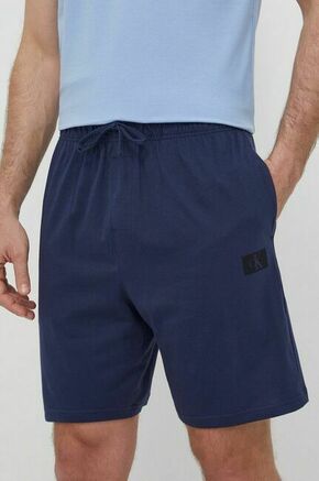 Bombažne kratke hlače Calvin Klein Underwear mornarsko modra barva - mornarsko modra. Kratke hlače iz kolekcije Calvin Klein Underwear. Model izdelan iz tanke