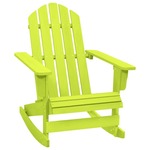 vidaXL Vrtni gugalni stol Adirondack trden les jelke zelen