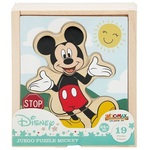 Mikro Trading MICKEY Mouse lesena sestavljanka "Dress Mickey" 19 kosov v leseni škatli v foliji