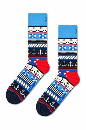 Nogavice Happy Socks Marine Mix Sock - modra. Nogavice iz kolekcije Happy Socks. Model izdelan iz elastičnega