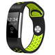BStrap Fitbit Charge 2 Silicone Sport (Small) pašček, Black/Green