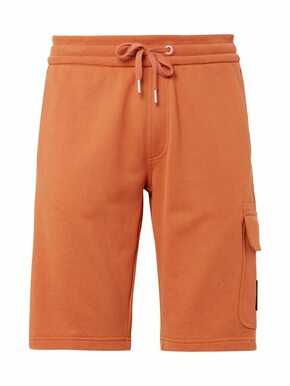 Bombažne kratke hlače Calvin Klein Jeans oranžna barva - oranžna. Kratke hlače iz kolekcije Calvin Klein Jeans. Model izdelan iz tanke