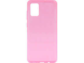 Chameleon Samsung Galaxy A51 - Gumiran ovitek (TPU) - roza-prosojen svetleč