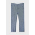Otroške hlače s primesjo lanu Mayoral - modra. Otroški hlače iz kolekcije Mayoral. Model izdelan iz enobarvne tkanine. Model iz tankega materiala je idealen za toplejše letne čase.