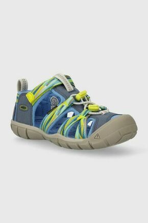 Otroški sandali Keen SEACAMP II CNX - modra. Otroški sandali iz kolekcije Keen. Model je izdelan iz kombinacije tekstilnega in sintetičnega materiala. Model z mehkim