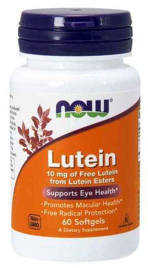 NOW Foods Lutein 10 mg (zdravje oči)