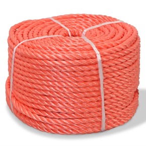 Shumee Zvita vrv polipropilen 14 mm 100 m oranžna