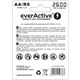 polnjive baterije everactive evhrl6-2600 2500 mah 1,2 v