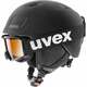 UVEX Heyya Pro Set Pure Black 54-58 cm Smučarska čelada