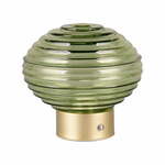 Zelena/zlata LED zatemnitvena namizna svetilka s steklenim senčnikom (višina 14,5 cm) Earl – Trio