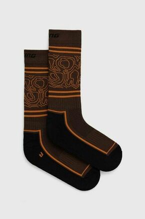 Smučarske nogavice Viking - rjava. Smučarske nogavice iz kolekcije Viking. Model izdelan iz materiala